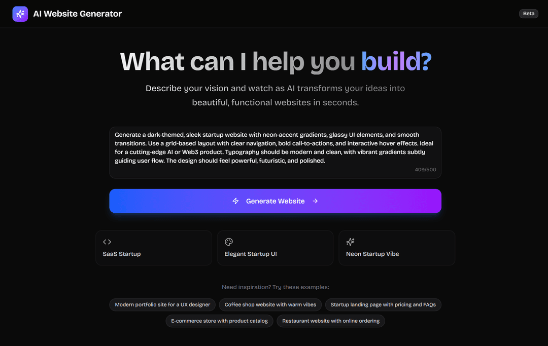 Website Generator